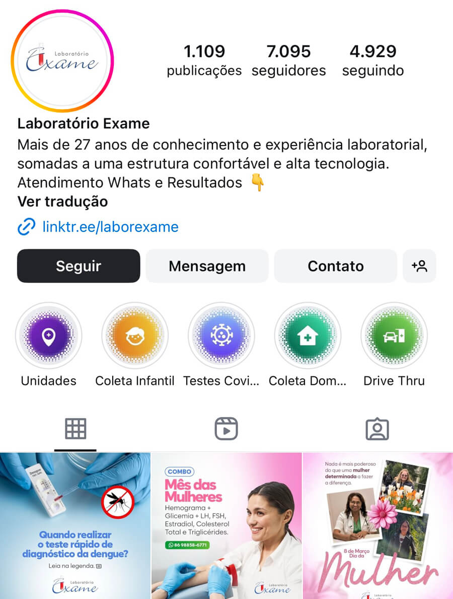 Laboratório Exame